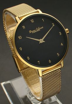 Zegarek damski na złotej bransolecie Bruno Calvani BC90558 GOLD. Damski zegarek biżuteryjny. Zegarek damski w złotym kolorze, (3).jpg